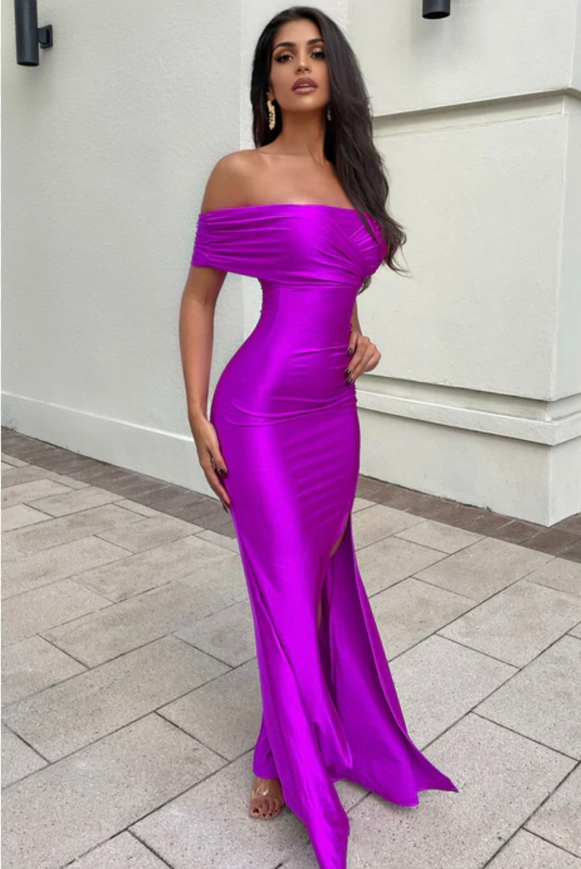 Vestido Morado MMD614