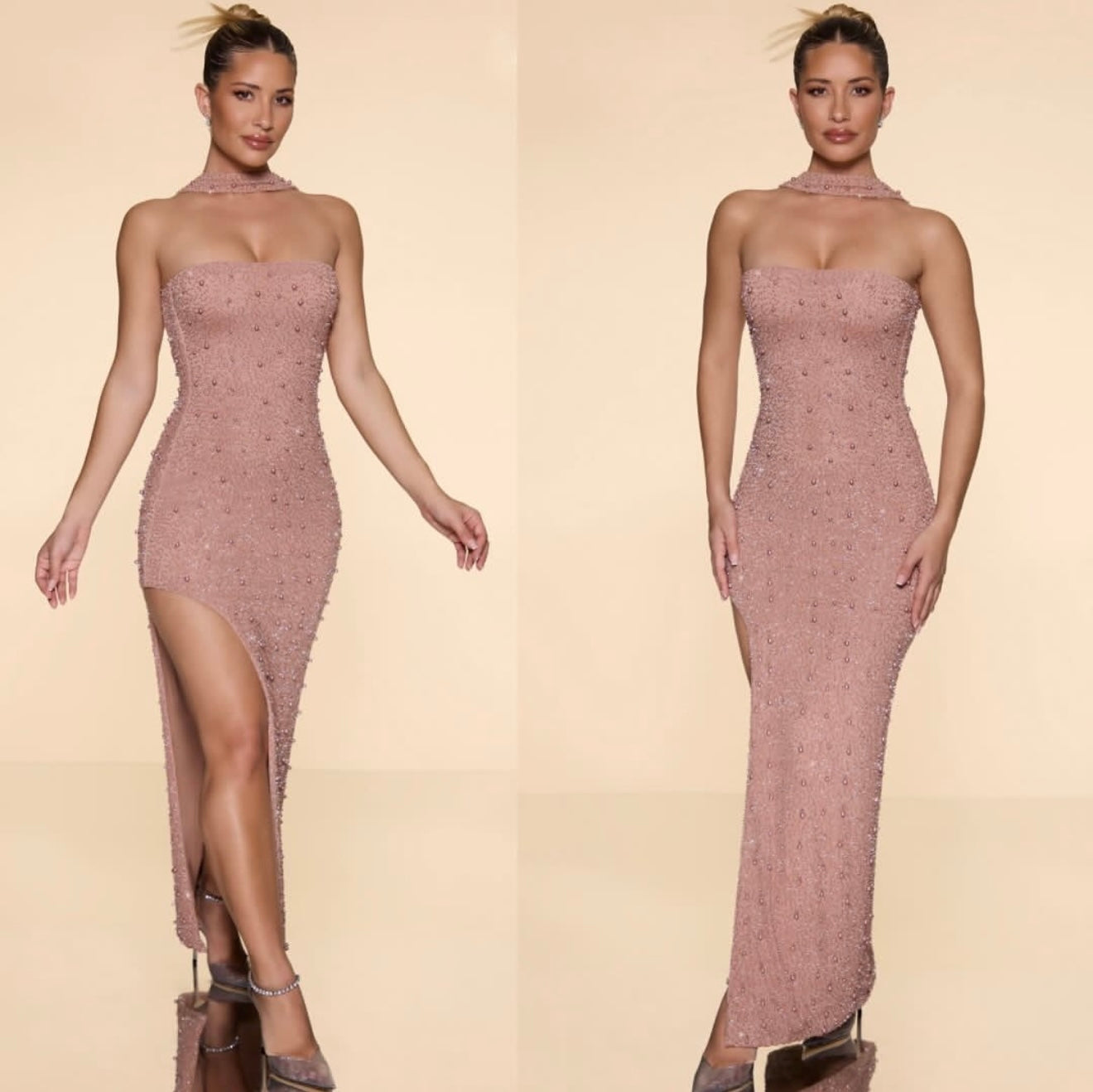 Vestido Nude MMD816