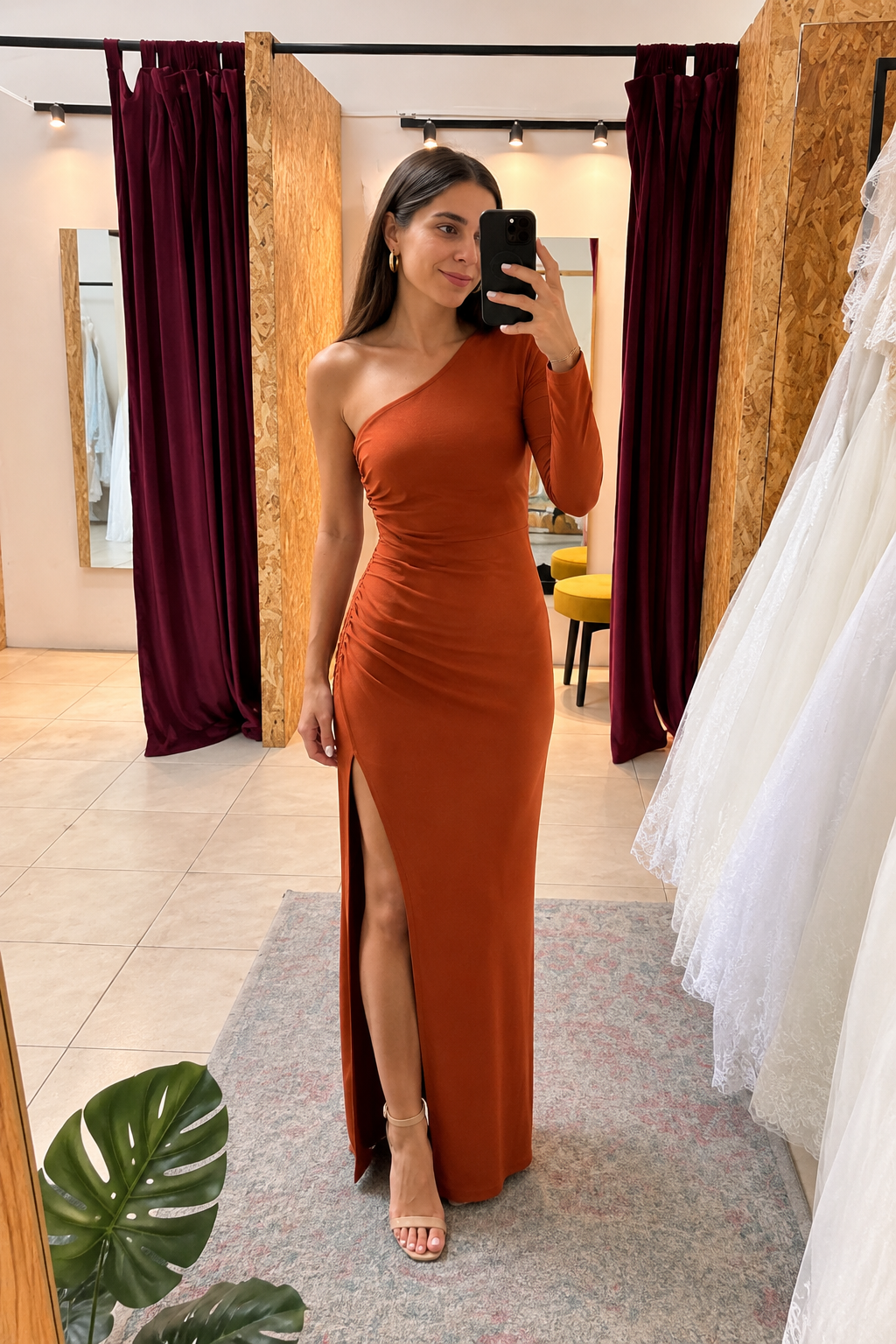 Vestido Ocre MMD754