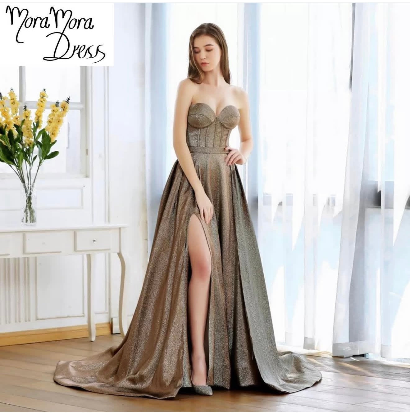 Vestido Dorado MMD169