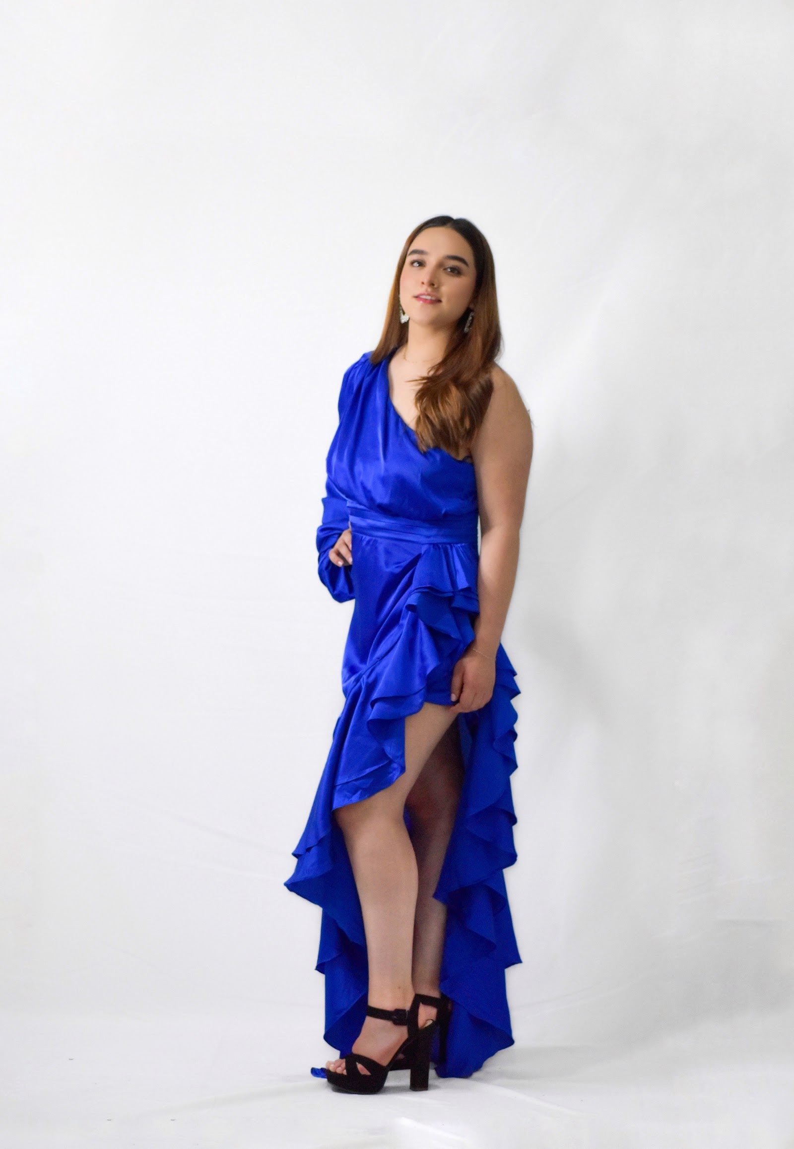 Vestido Azul Rey MTD075