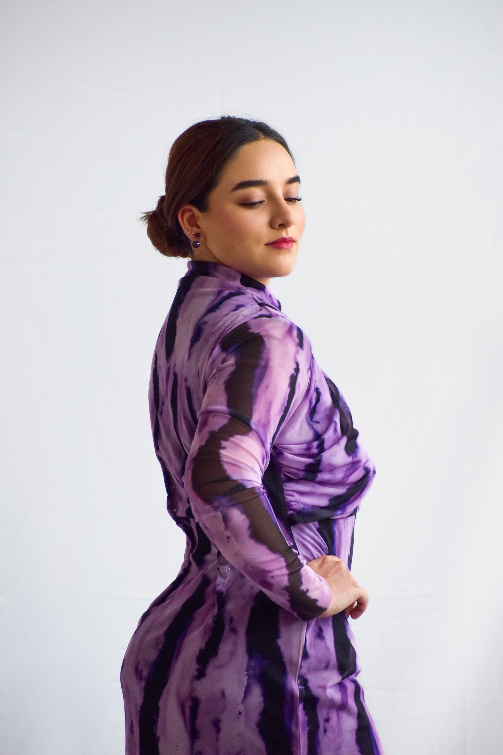 Vestido Morado MTD042