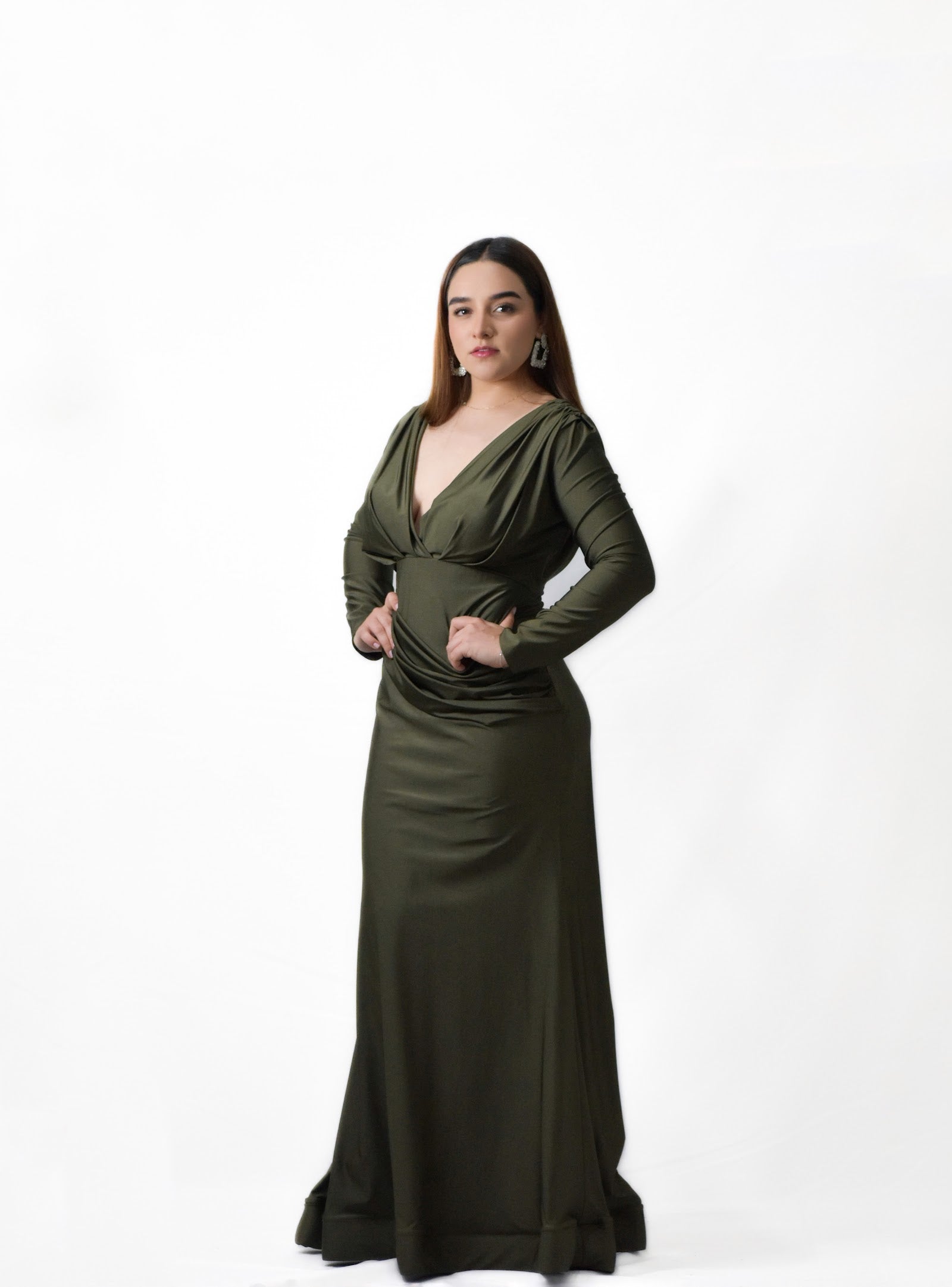 Vestido Verde Olivo MMD647