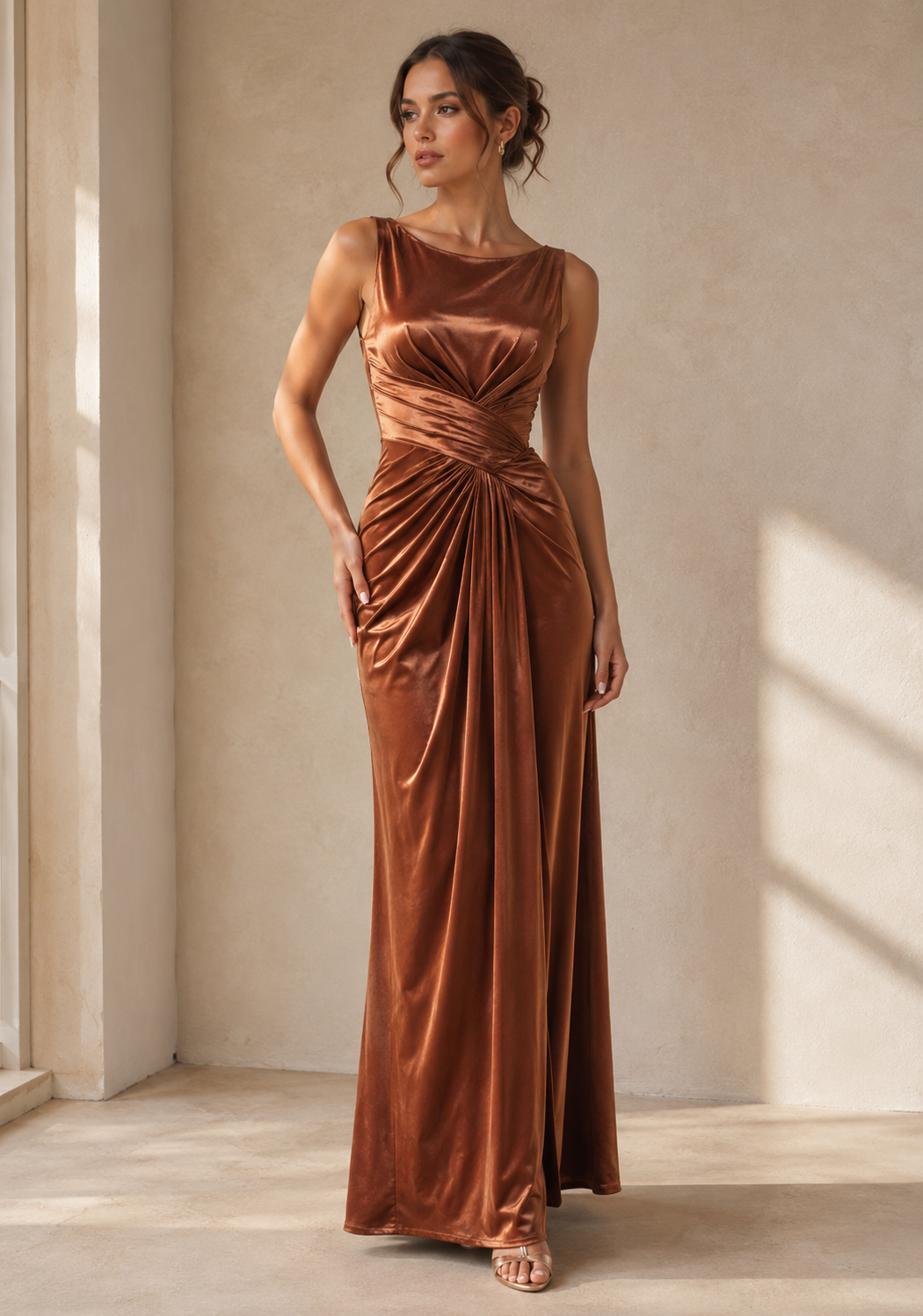 Vestido Ocre MMD847