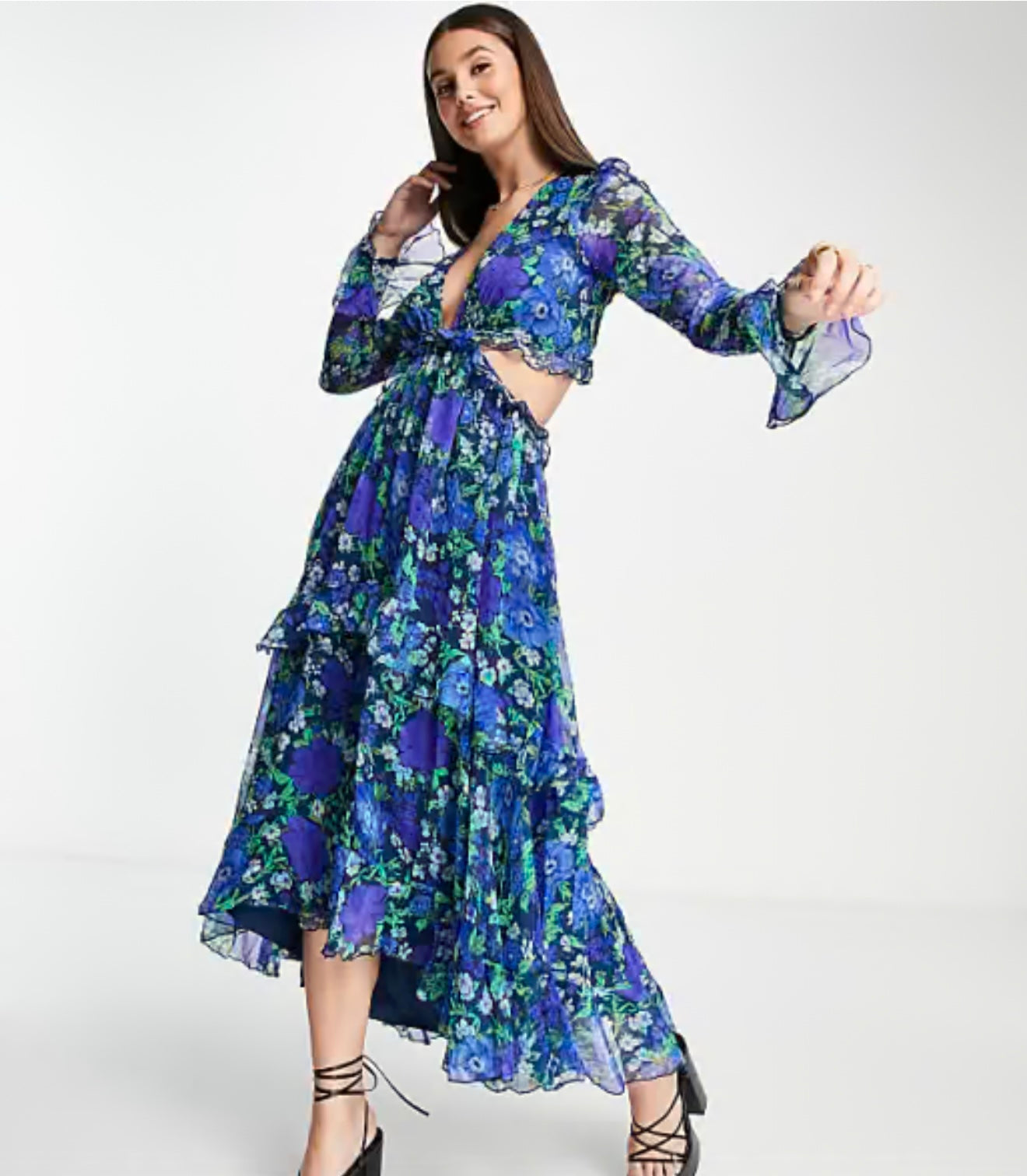Vestido Azul Rey MTD038